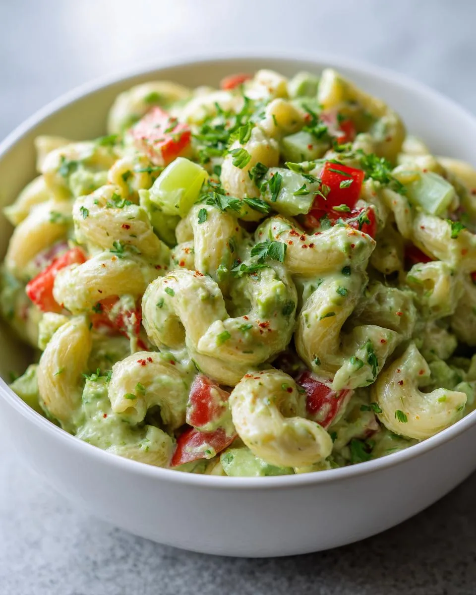 Creamy Avocado Macaroni Salad Recipe - detail 3