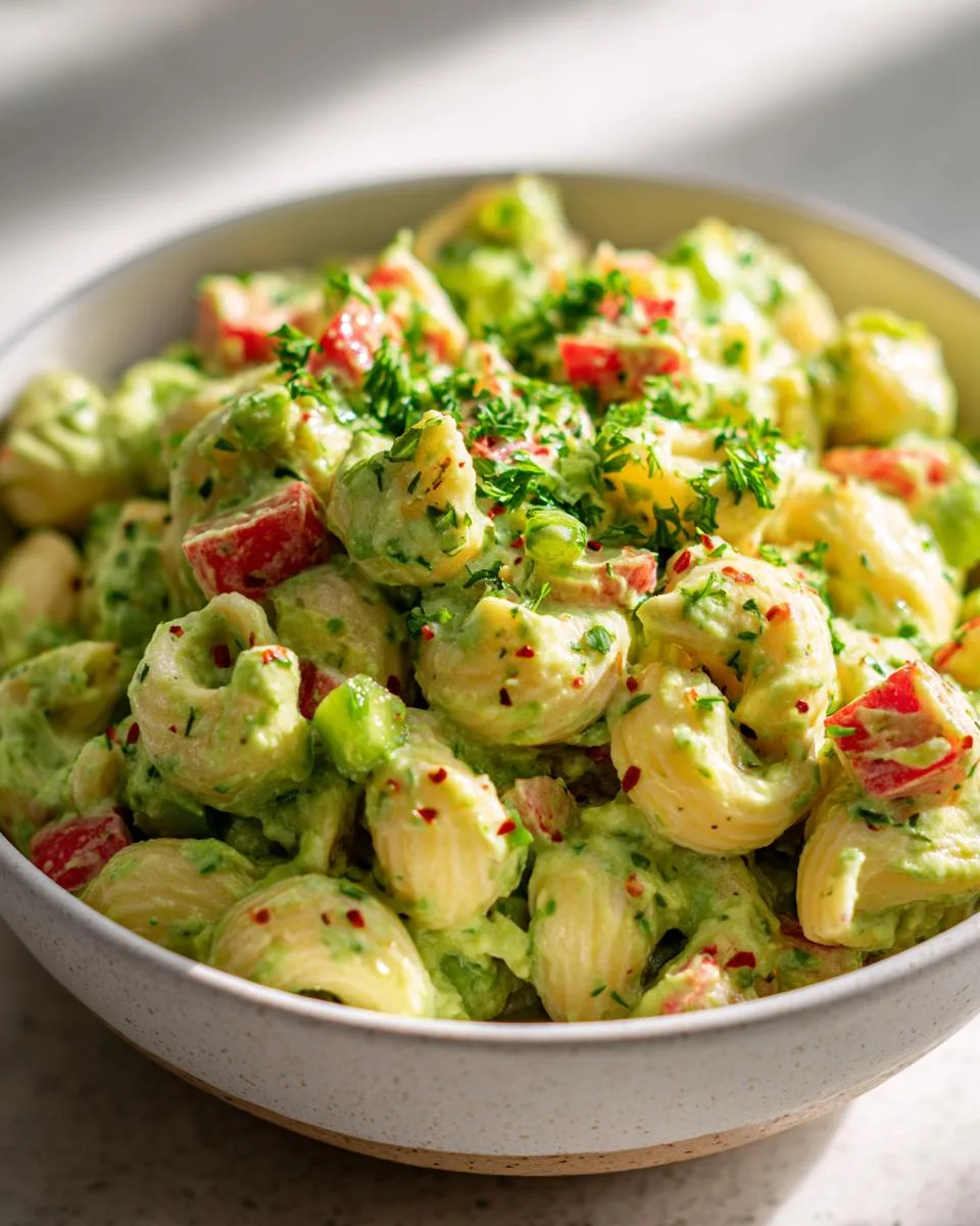 Creamy Avocado Macaroni Salad Recipe - detail 4