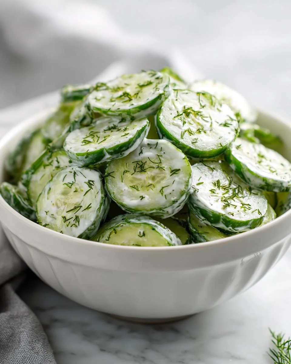 Creamy Cucumber Salad - detail 2