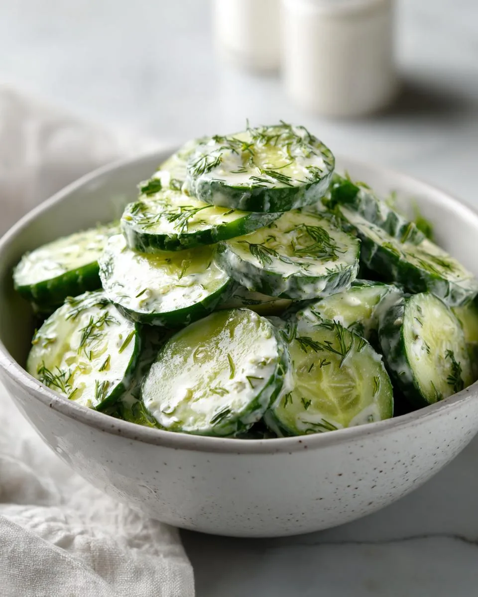 Creamy Cucumber Salad - detail 3