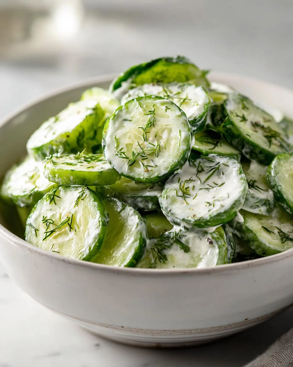 Creamy Cucumber Salad - detail 4