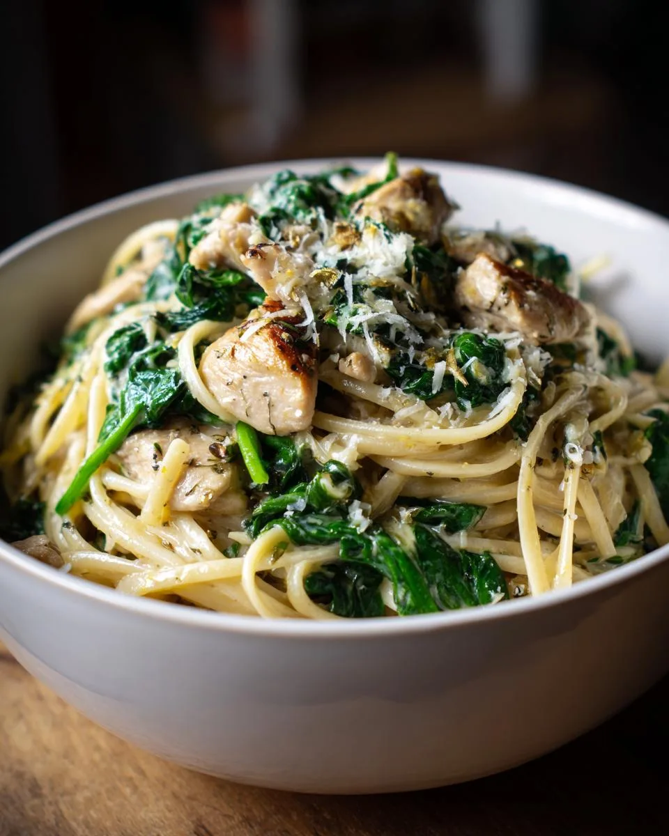 Creamy Spinach Chicken Pasta - detail 3