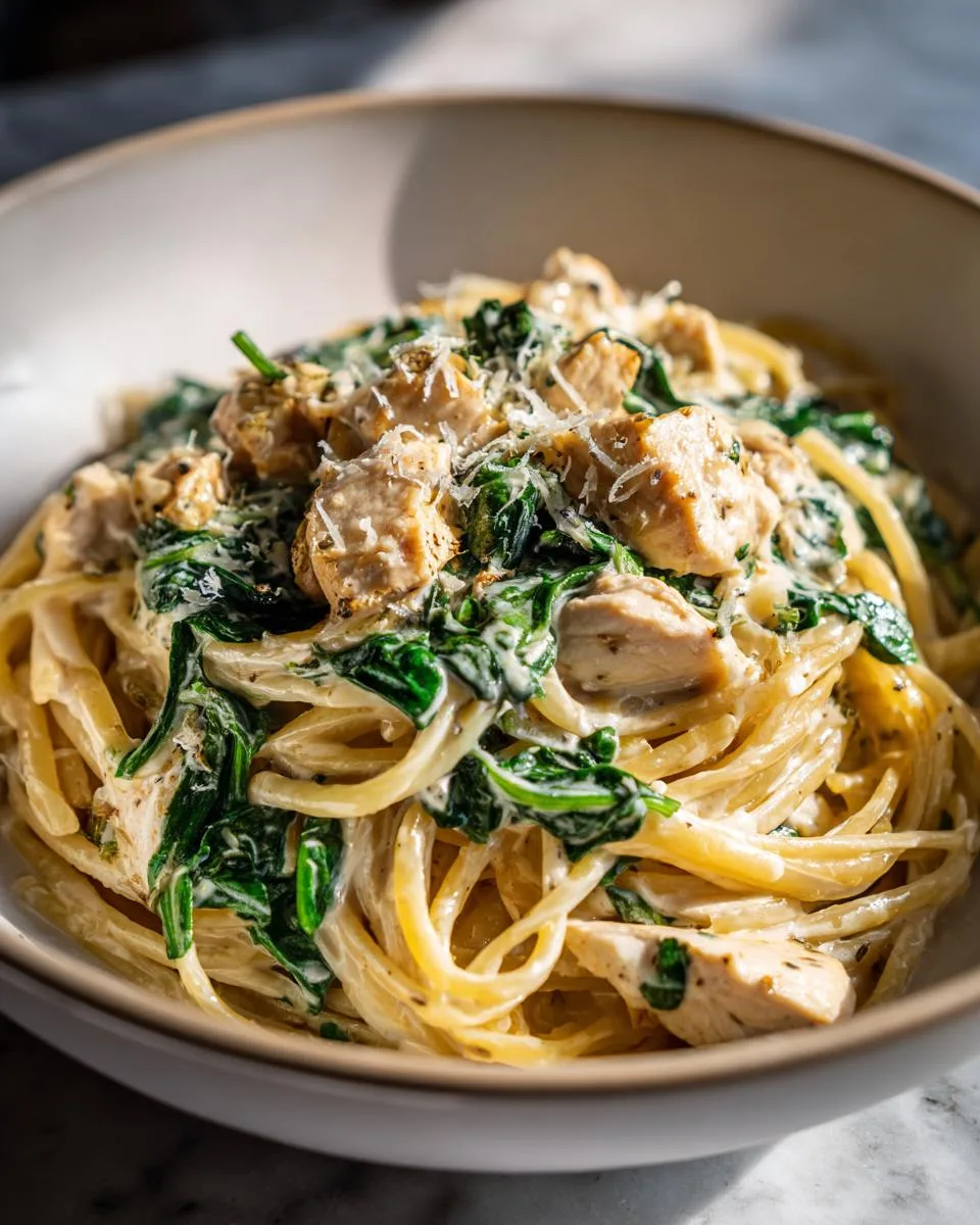 Creamy Spinach Chicken Pasta - detail 4