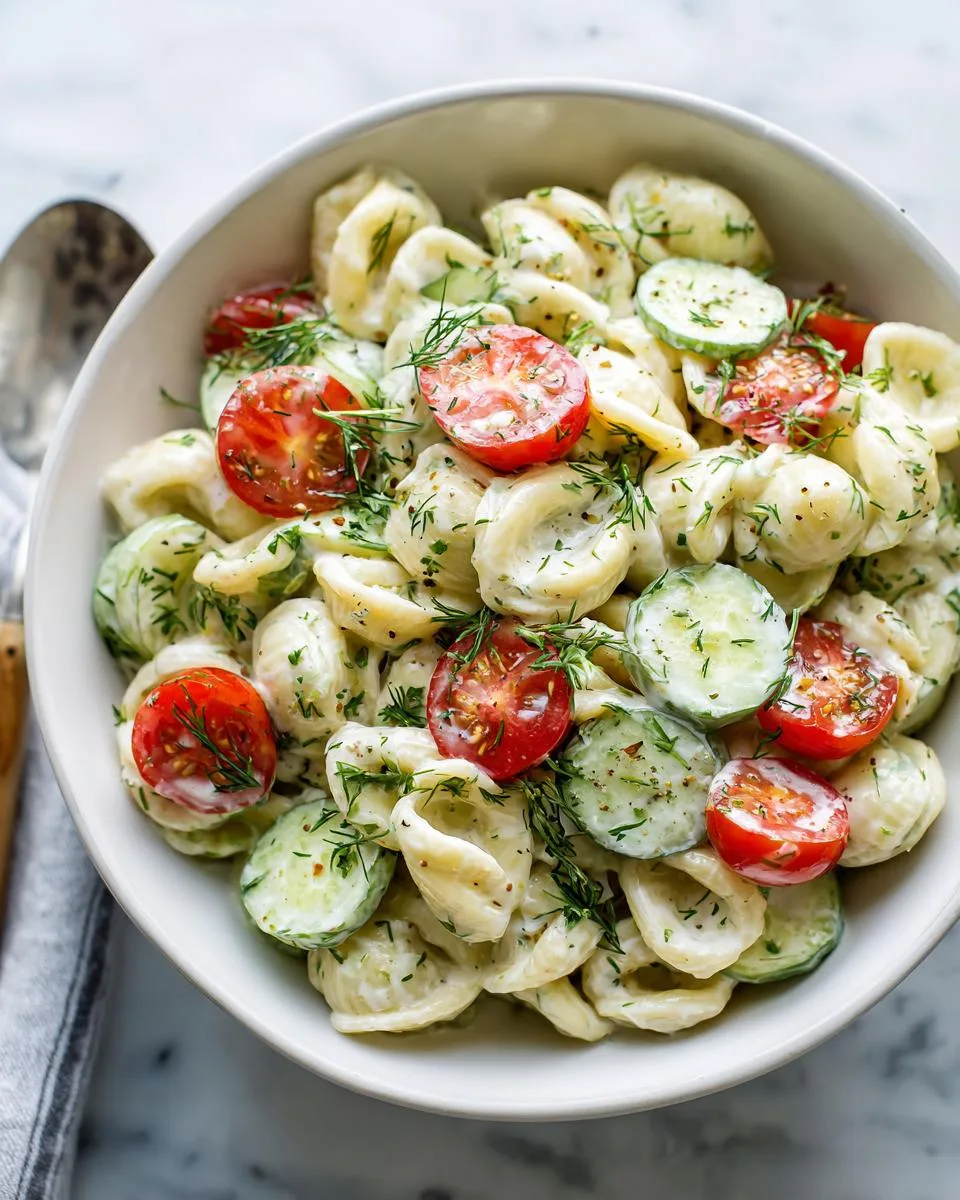 Cucumber Dill Pasta Salad Recipe - detail 2