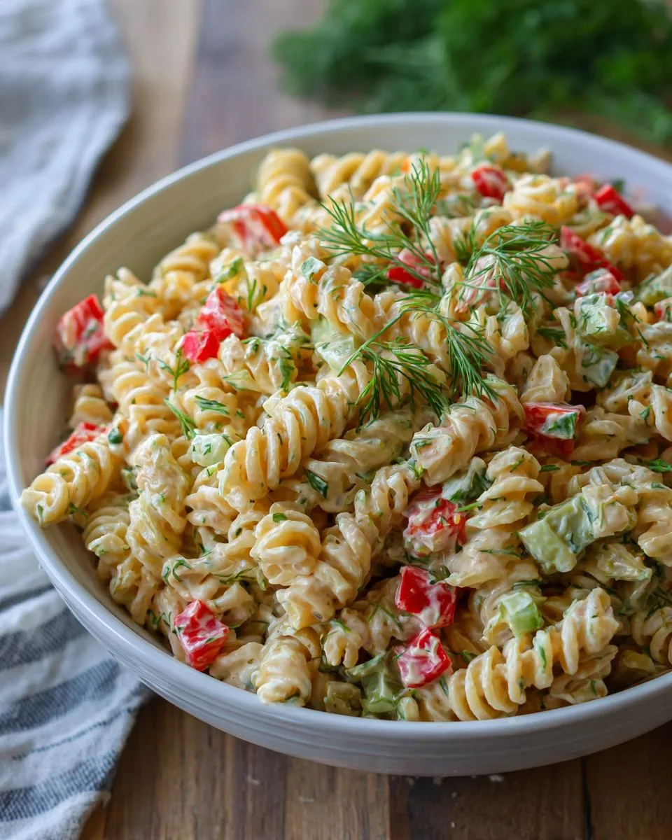 Dill Pickle Pasta Salad Recipe - detail 2