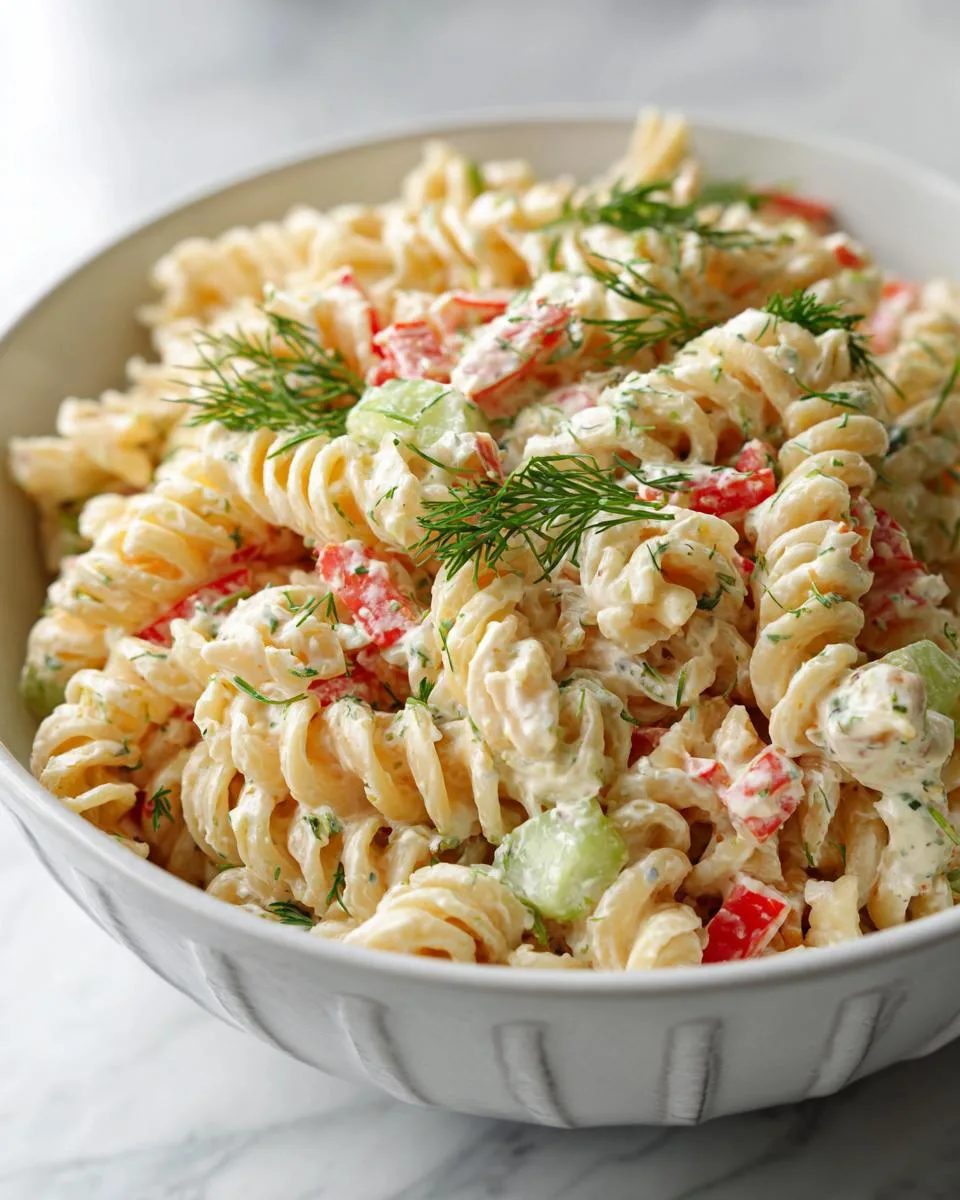Dill Pickle Pasta Salad Recipe - detail 3