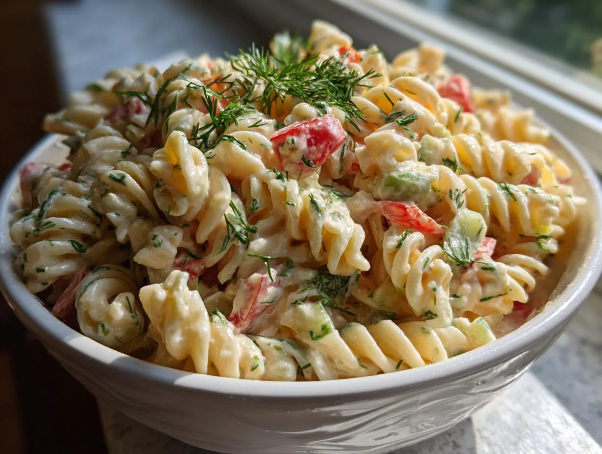 5-Star Dill Pickle Pasta Salad Recipe – Tangy & Addictive!