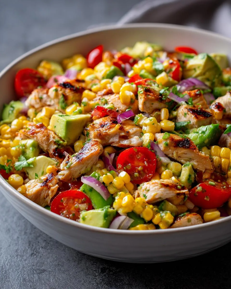 Grilled Chicken Corn Salad - detail 1