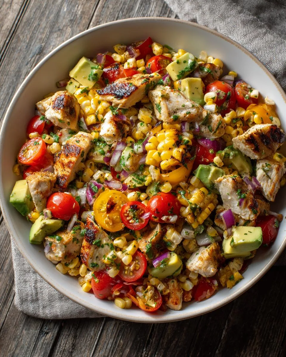 Grilled Chicken Corn Salad - detail 3