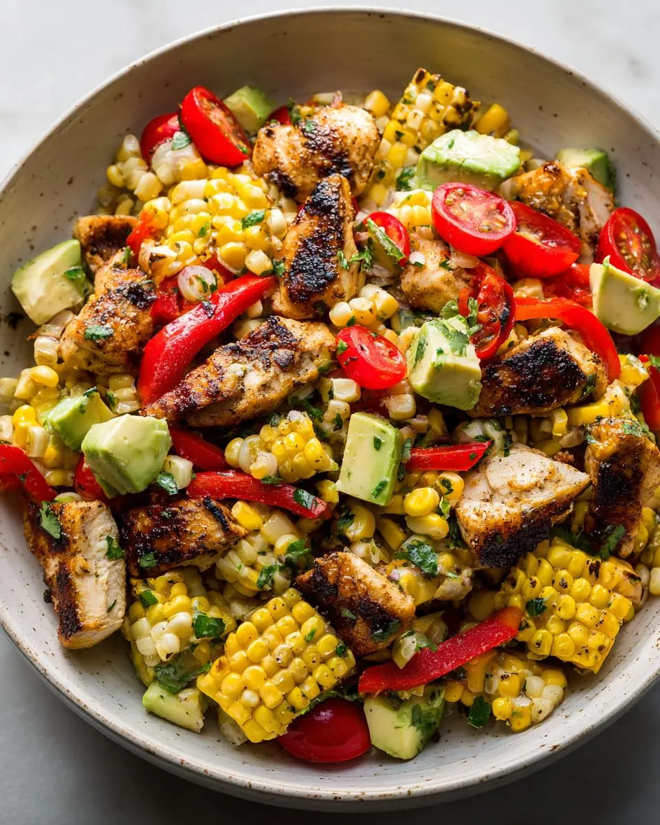 Grilled Chicken Corn Salad - detail 4