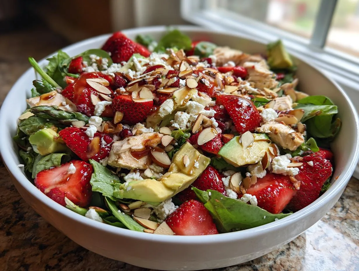Irresistible Grilled Strawberry Feta Chicken Salad in 30 Minutes