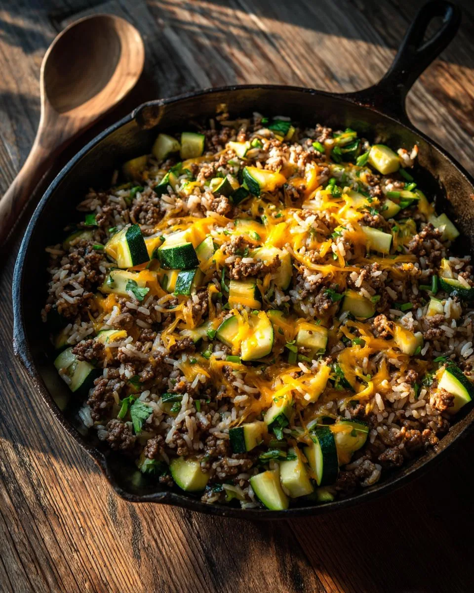 Ground Beef Zucchini Rice Skillet - detail 4