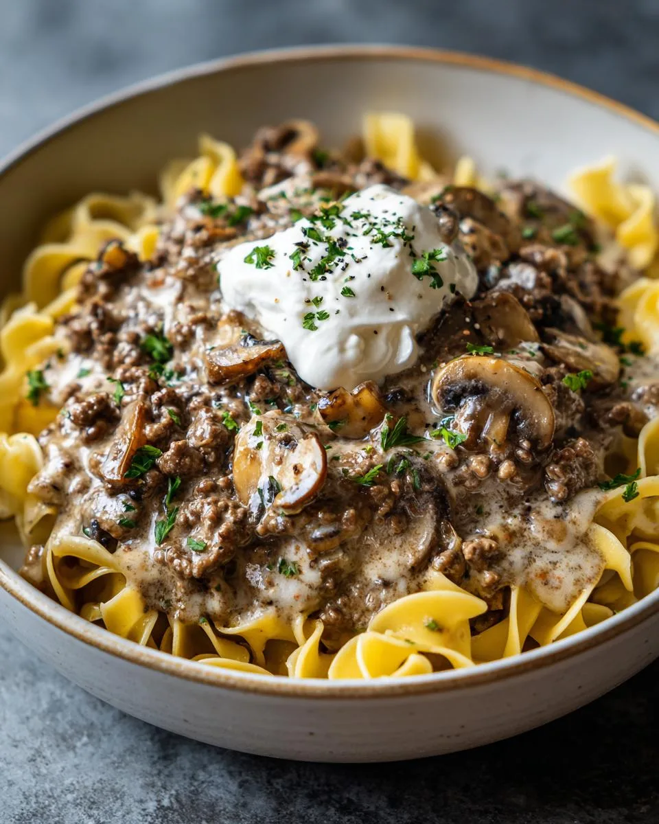 Hamburger Stroganoff Recipe - detail 4
