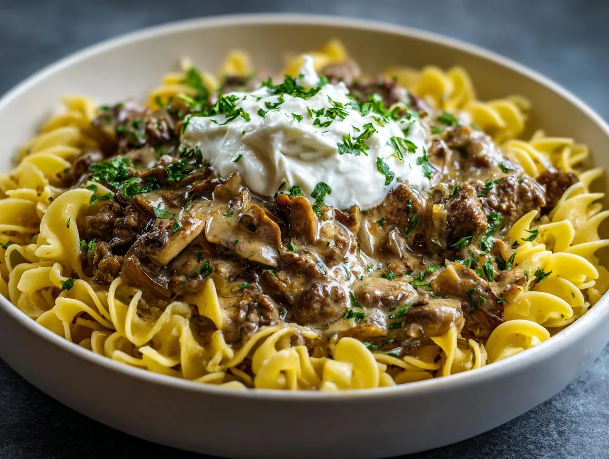 40-Minute Hamburger Stroganoff Recipe – Creamy Comfort Magic