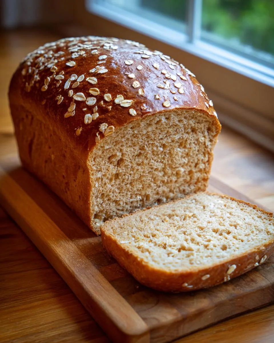Homemade Honey Wheat Bread - detail 1