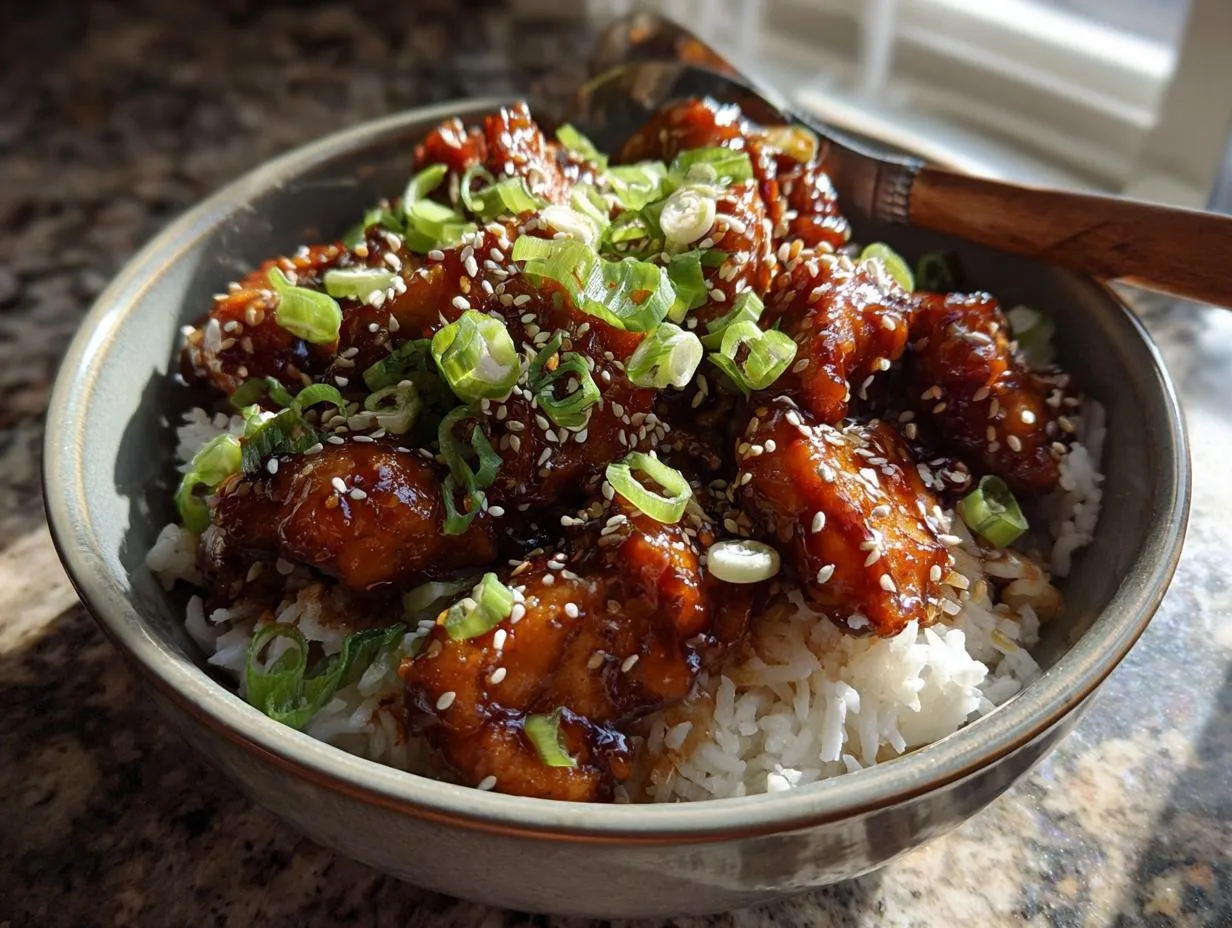 25-Minute Honey Garlic Chicken Rice Bowls: Irresistibly Tasty!