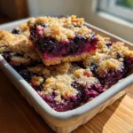 Huckleberry Crumble Bars