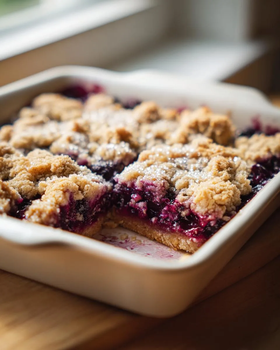 Huckleberry Crumble Bars - detail 3