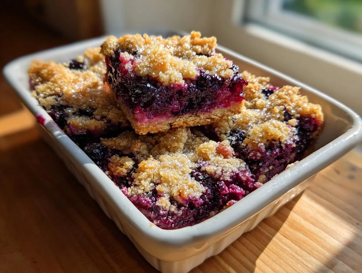 Huckleberry Crumble Bars: Irresistible Sweet-Tart Magic