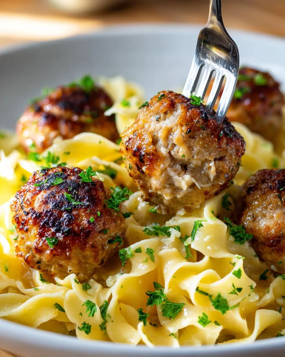 Italian Meatballs Parmesan Noodles - detail 3