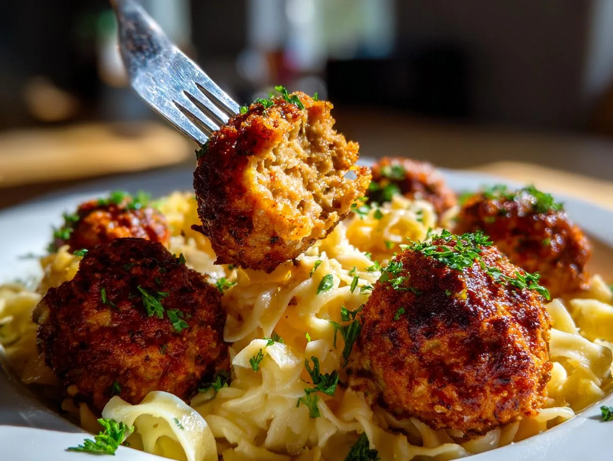 5-Star Italian Meatballs Parmesan Noodles You’ll Crave