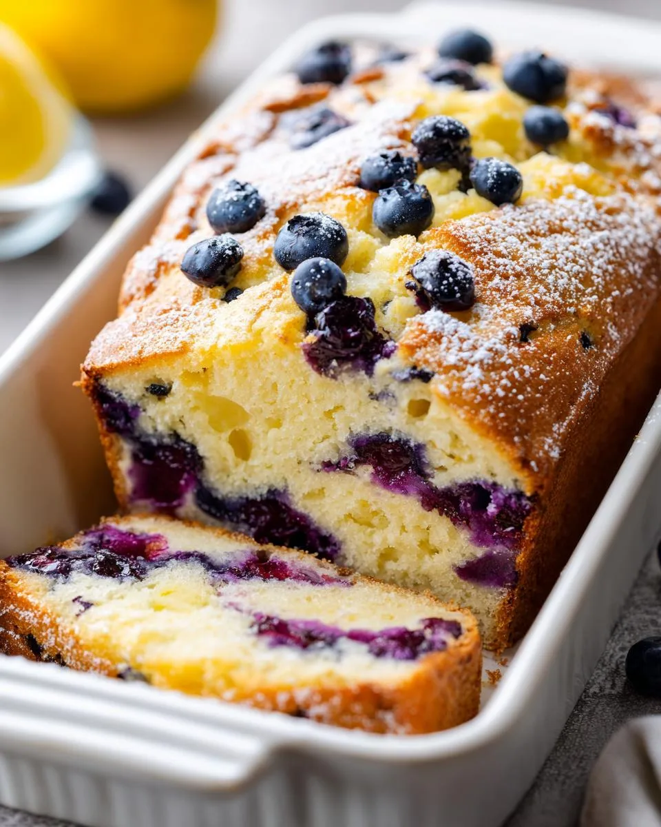 Lemon Blueberry Breakfast Loaf - detail 1