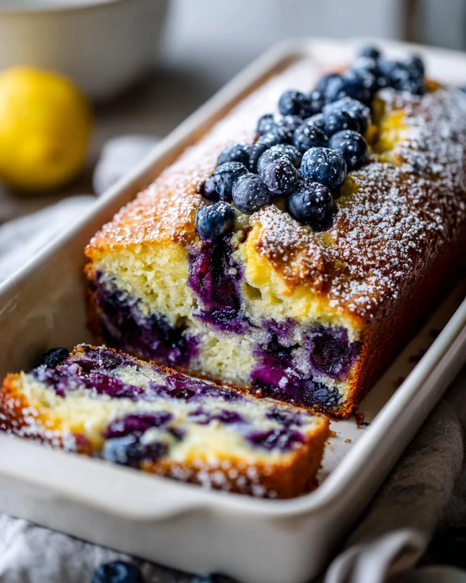 Lemon Blueberry Breakfast Loaf - detail 2
