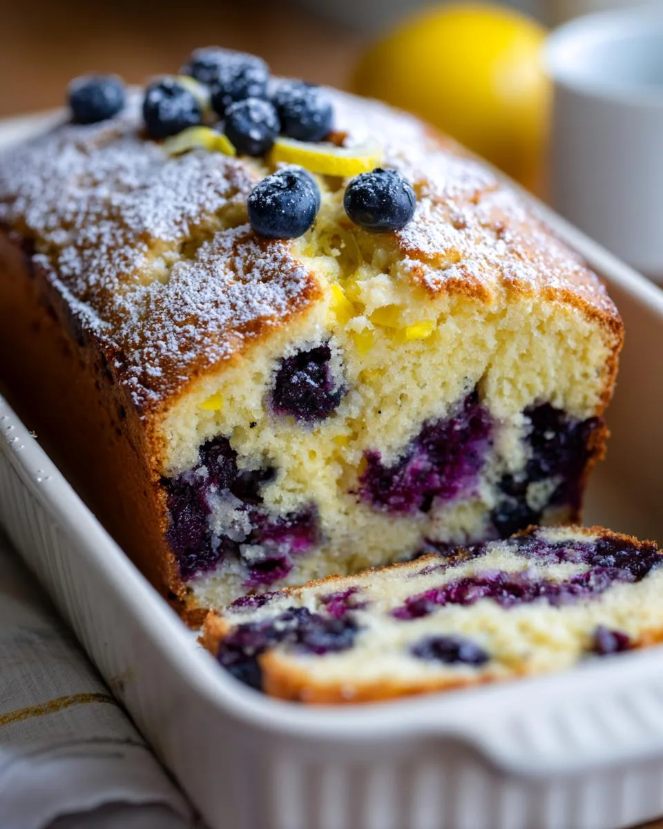 Lemon Blueberry Breakfast Loaf - detail 3