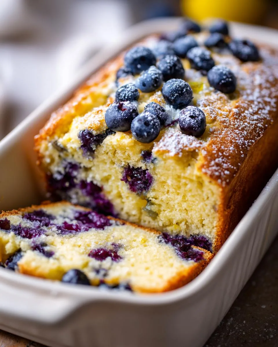 Lemon Blueberry Breakfast Loaf - detail 4