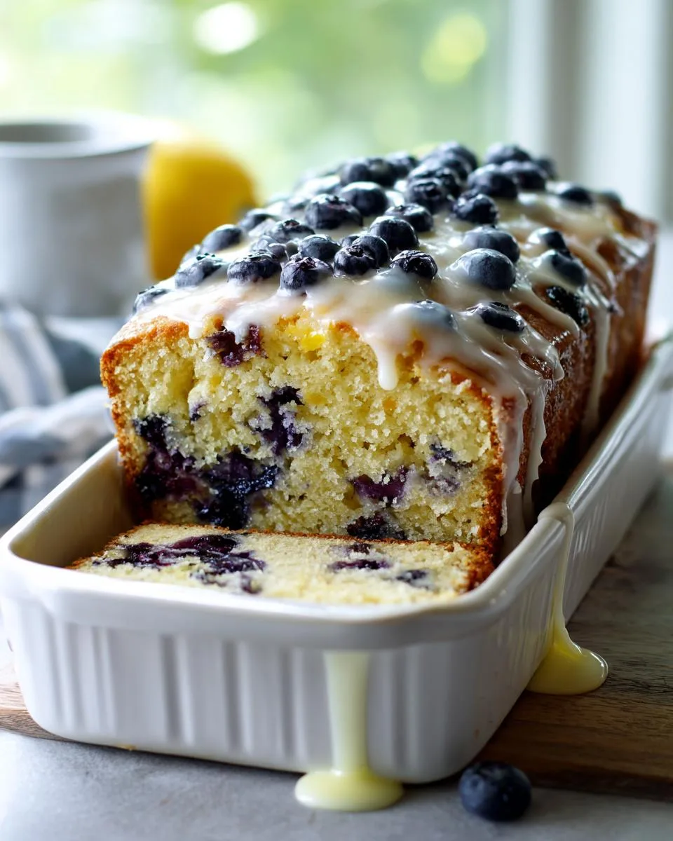Lemon Blueberry Quick Bread - detail 2