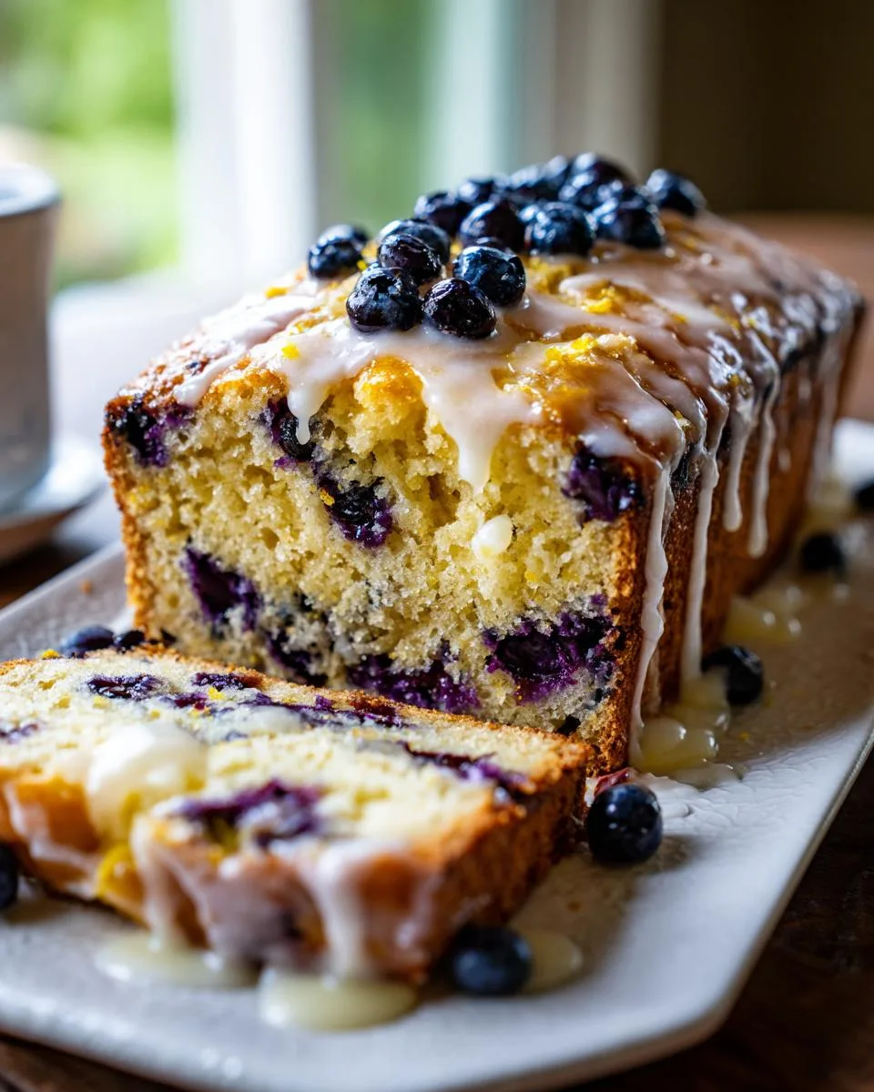 Lemon Blueberry Quick Bread - detail 3