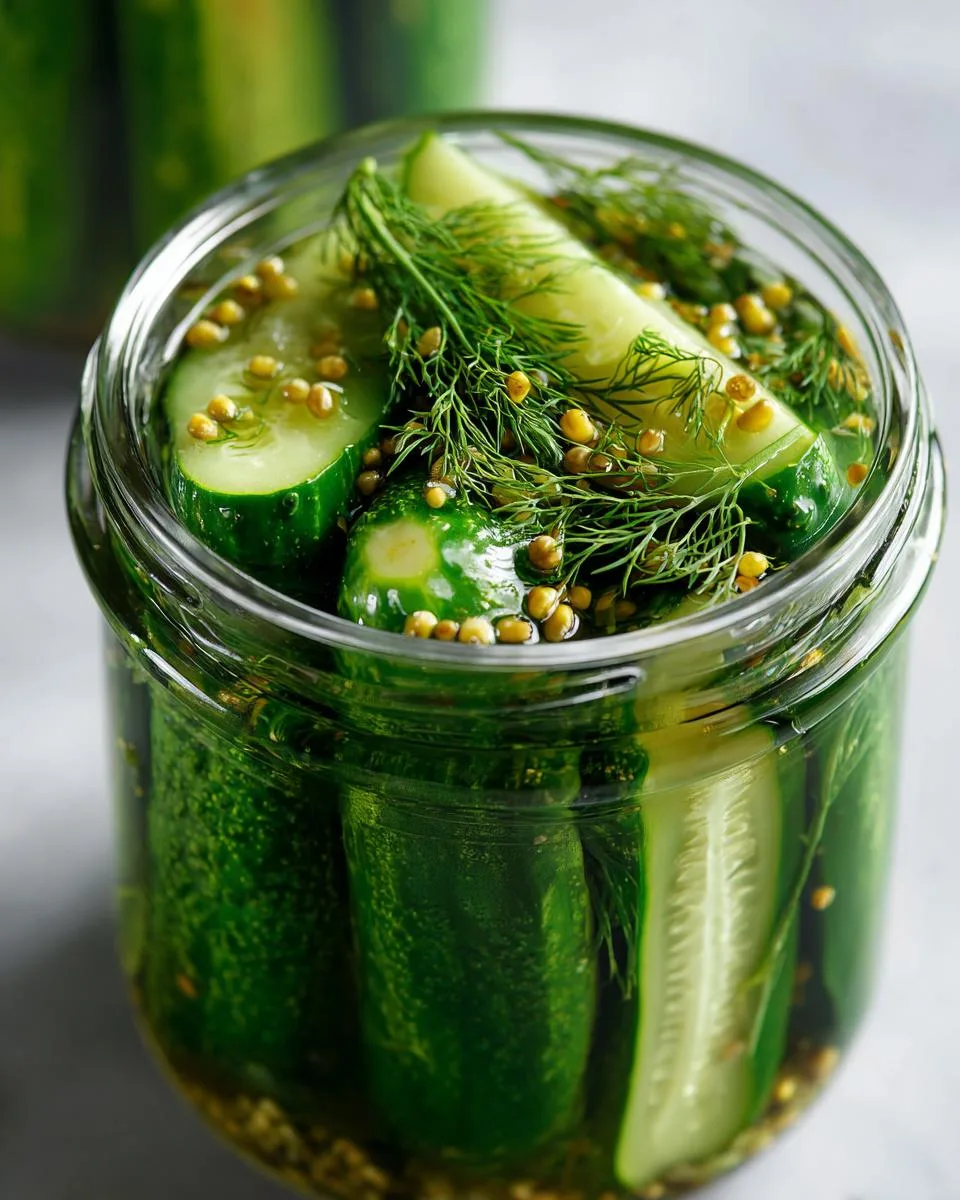 Lemon Dill Cucumber Pickles - detail 2