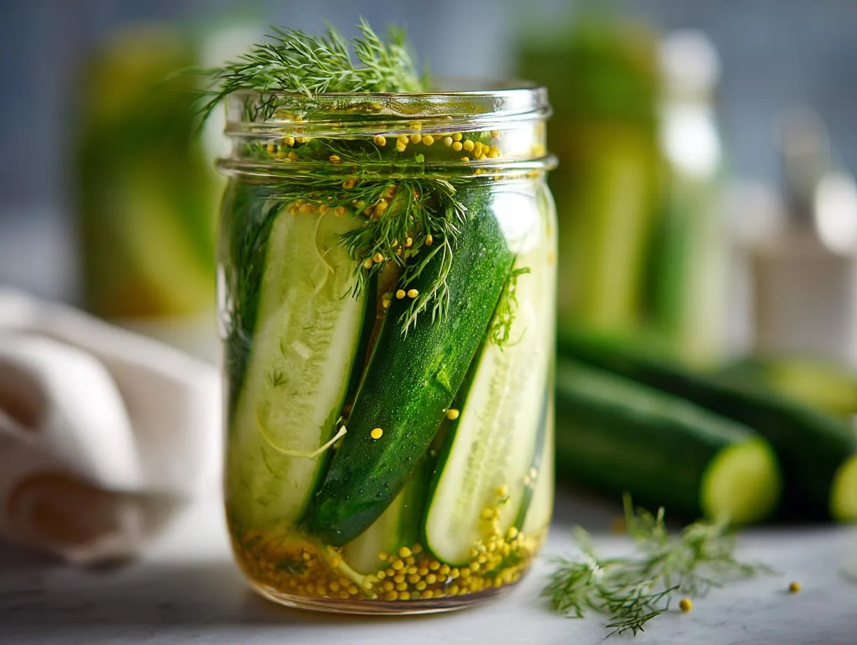 Tangy Lemon Dill Cucumber Pickles Ready in Just 2 Days