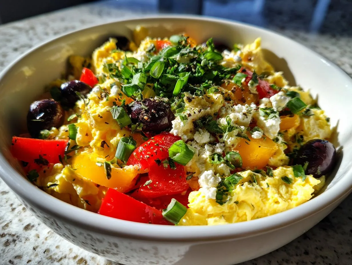 Heartwarming Mediterranean Egg Breakfast Bowls in Just 10 Minutes