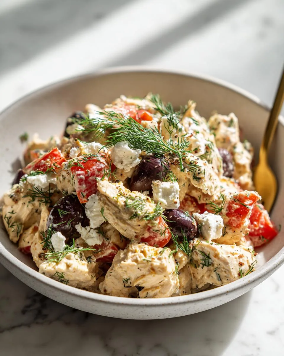 Mediterranean Feta Chicken Salad Bowl - detail 4