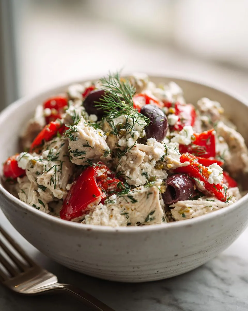 Mediterranean Feta Chicken Salad Bowl - detail 5