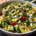 Mediterranean Feta Pasta Salad Bowl