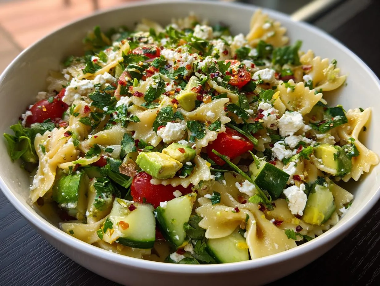5-Star Mediterranean Feta Pasta Salad Bowl You’ll Crave