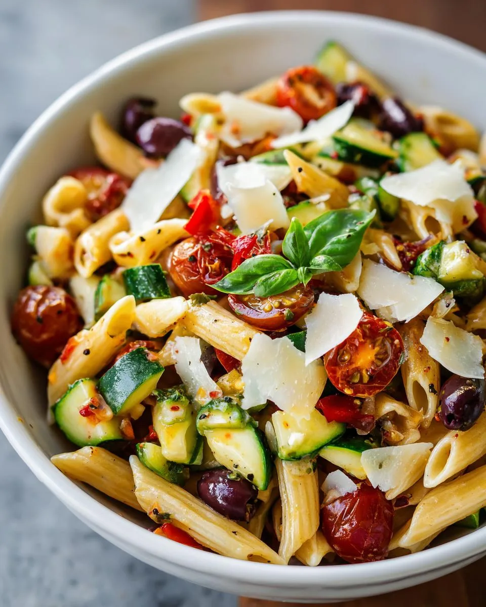 Olive Tomato Pasta Salad Recipe - detail 1