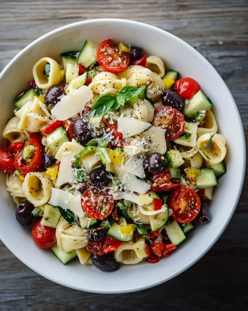 Olive Tomato Pasta Salad Recipe - detail 3