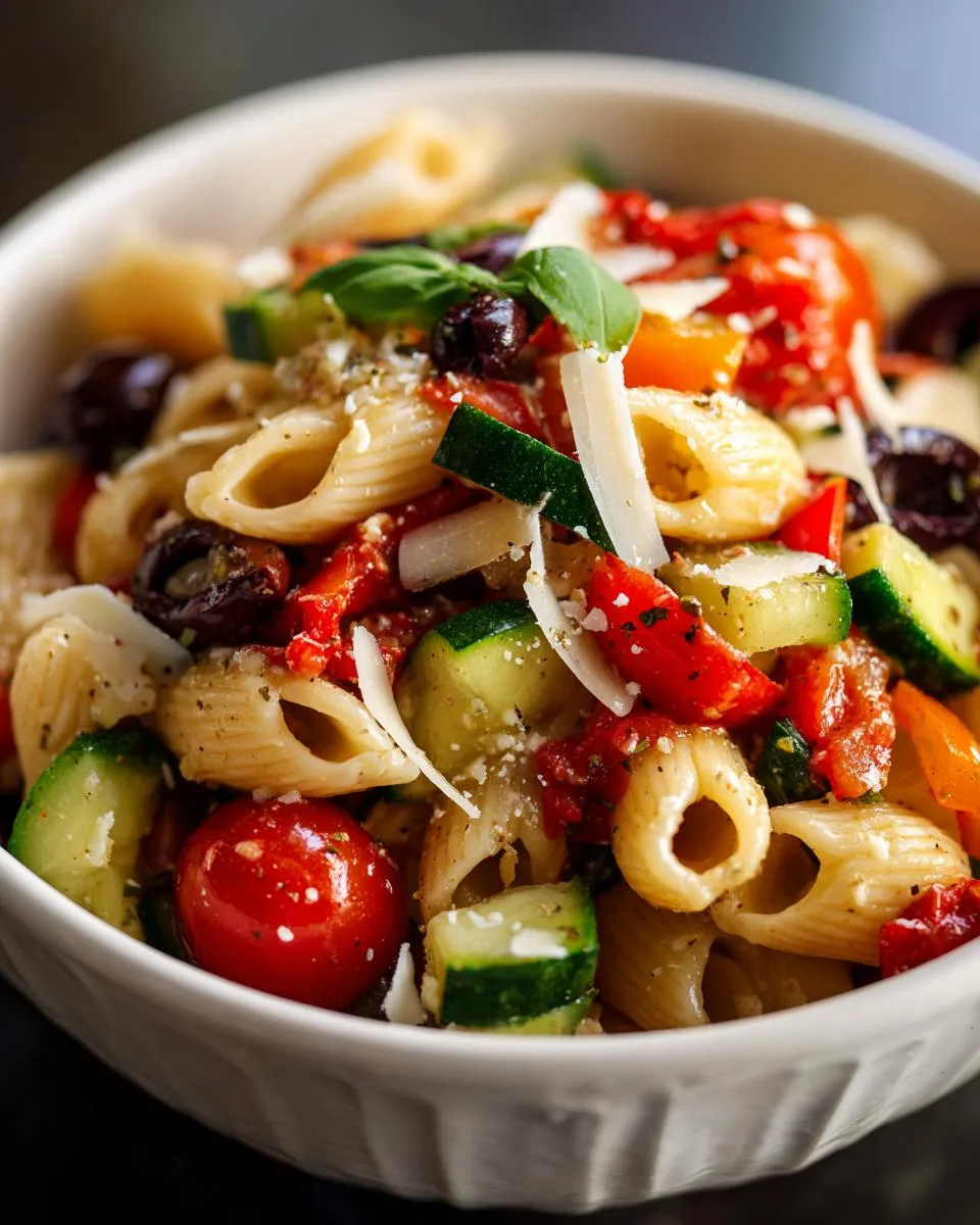 Olive Tomato Pasta Salad Recipe - detail 4