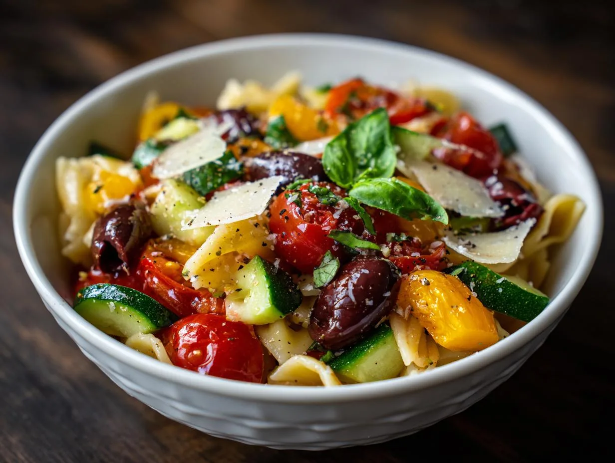 25-Minute Olive Tomato Pasta Salad Recipe That Steals the Show