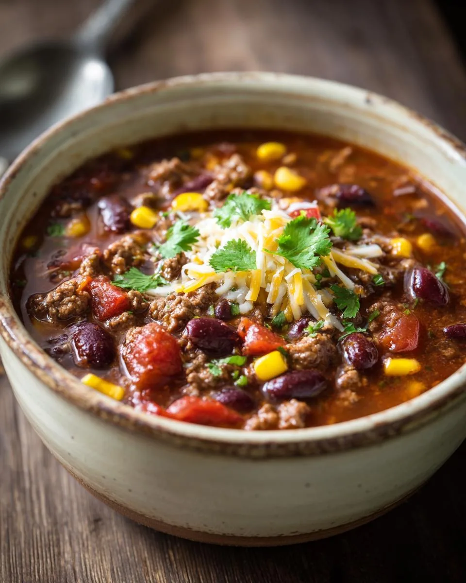 One Pot Taco Soup - detail 1