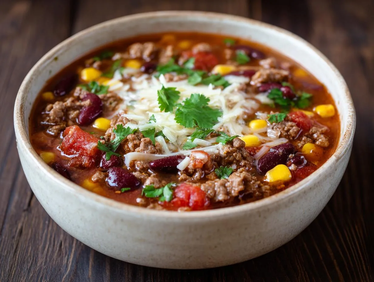 25-Minute One Pot Taco Soup Recipe That’s Irresistibly Easy