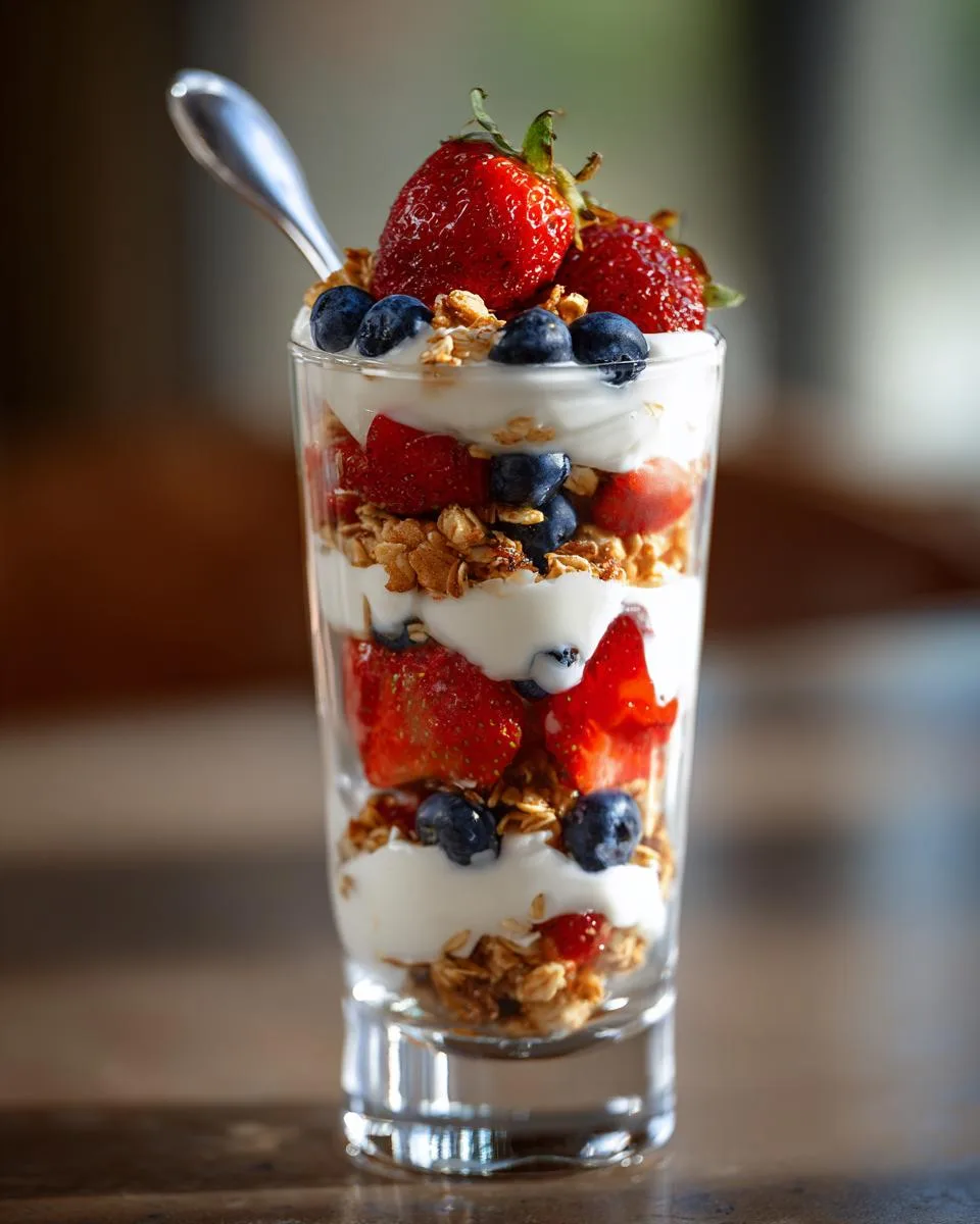 Patriotic Berry Breakfast Parfaits - detail 1