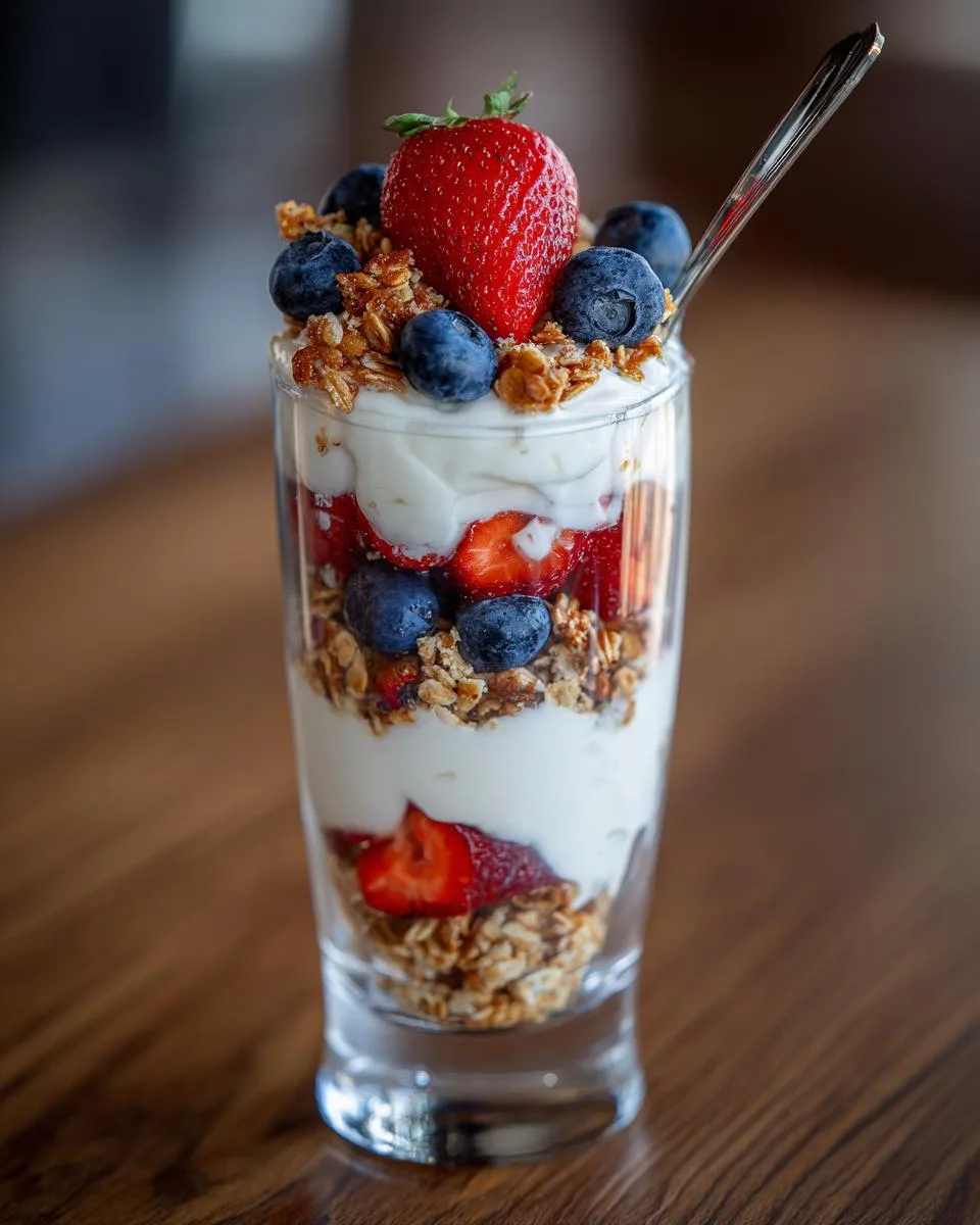 Patriotic Berry Breakfast Parfaits - detail 3