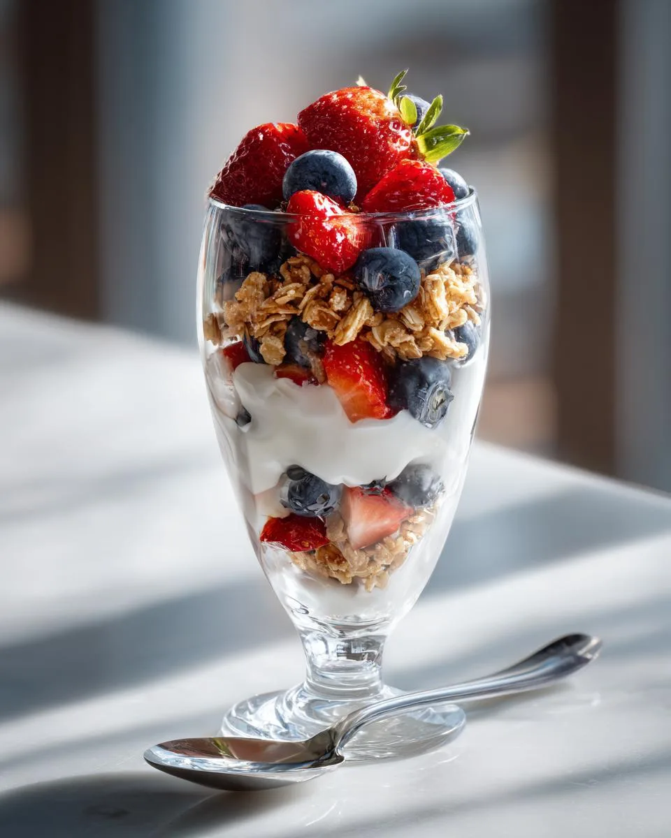 Patriotic Berry Breakfast Parfaits - detail 4