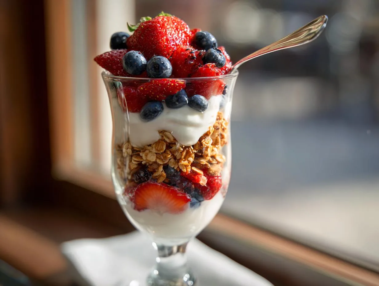 5-Minute Patriotic Berry Breakfast Parfaits That Wow