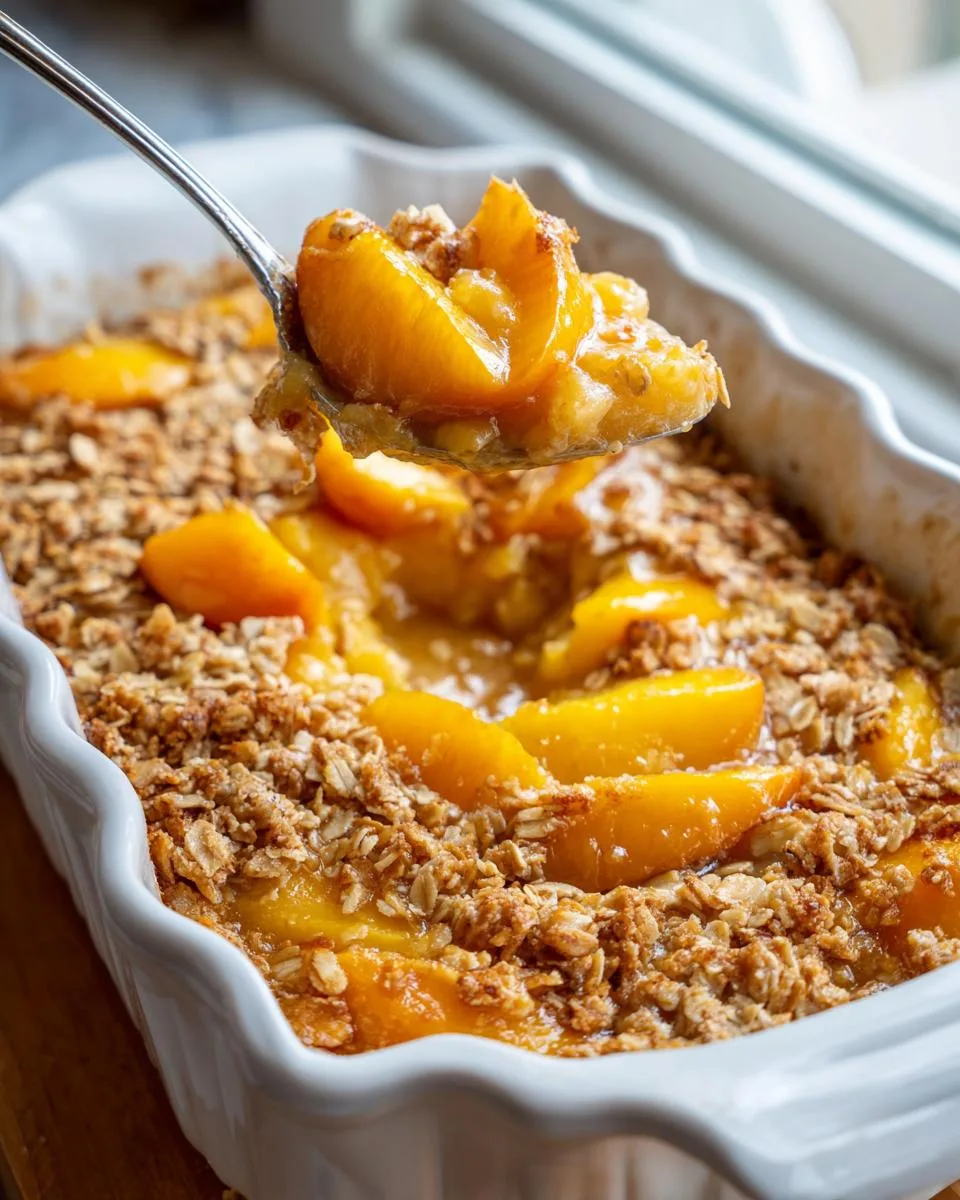 Peach Cobbler Baked Oatmeal - detail 1