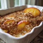 Peach Cobbler Baked Oatmeal